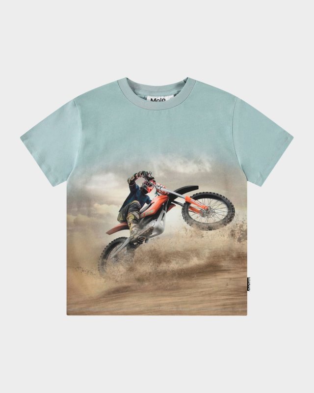 Boy's Roxo Printed Organic Cotton Short-Sleeve T-Shirt, Size 8-12